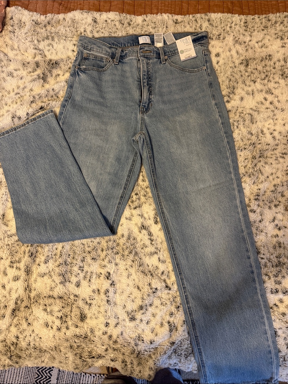 Time and Tru Light Blue Straight Leg Jeans